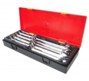 Набор ключей рожковых 6-24мм двухсторонних 10 предметов в кейсе JTC