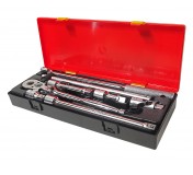 Набор инструментов 8 предметов слесарно-монтажный 1/2 (ключ трещот.,воротки,удлинит.) в кейсе JTC