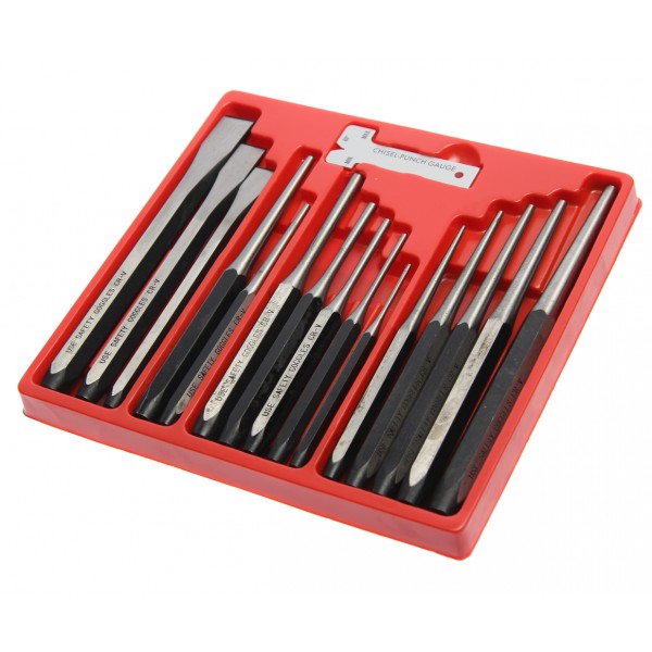 Набор зубил и выколоток 16 предметов в кейсе JTC JTC-7113