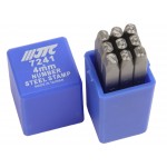 Клейма цифровые 4мм (HRC 60+-2град. DIN 1451) JTC JTC-7241