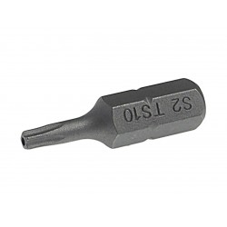 Бита TORX TS10Hх25мм 1/4 5-ти гранная с отверстием JTC