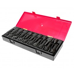 Набор головок торцевых 1/2 TORX,HEX ударных 19 предметов в кейсе JTC