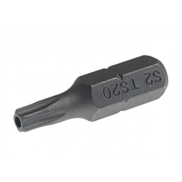 Бита TORX TS20Hх25мм 1/4 5-ти гранная с отверстием JTC JTC-1192520