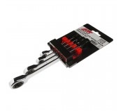 Набор ключей накидных трещоточных TORX 4 предмета JTC