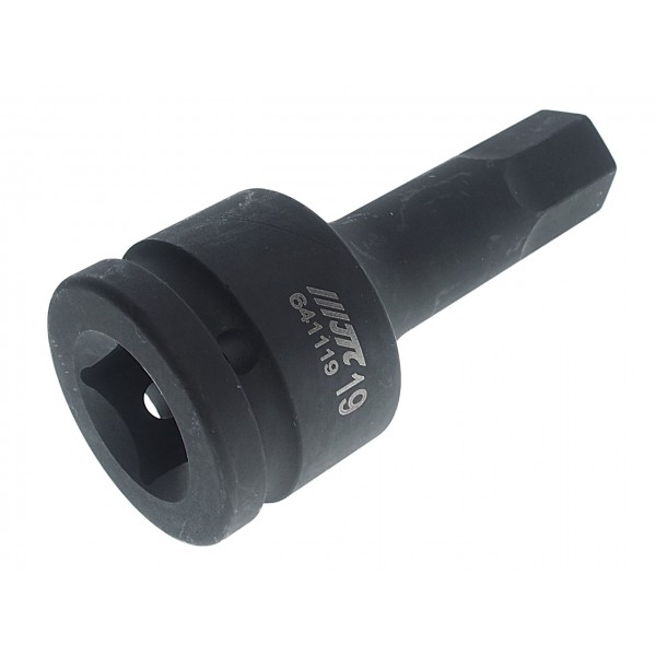 Бита-головка 3/4 HEX Н19 ударная L=100мм JTC JTC-641119