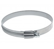 Хомут ленточный 080-100мм (12мм) червячный нержавеющая сталь JTC