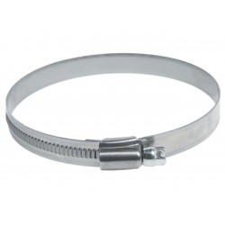 Хомут ленточный 080-100мм (12мм) червячный нержавеющая сталь JTC