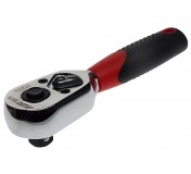 Ключ трещотка 3/8 45 зубьев 120мм резиновая рукоятка JTC