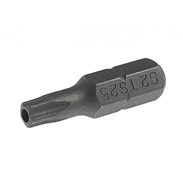 Бита TORX TS25Hх25мм 1/4 5-ти гранная с отверстием JTC JTC-1192525