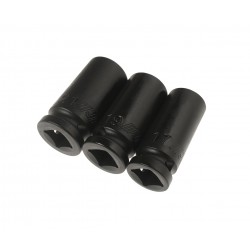 Набор головок торцевых 1/2 ударных средней глубины тонкостенных 17,19,21мм 3 предмета JTC