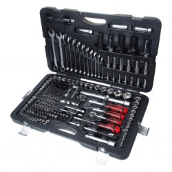 Набор инструментов 216 предметов слесарно-монтажный 1/4,3/8,1/2 6-ти гранных в кейсе JTC