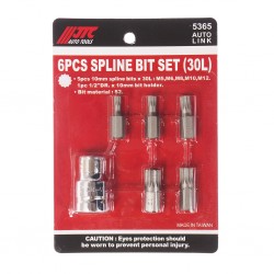 Набор бит 1/2 SPLINE с держателем М5-12 6 предметов JTC