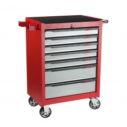 Тележка инструментальная 7 секций красная JTC