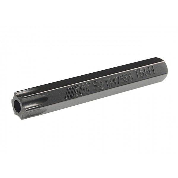 Бита TORX Т55Hх75мм 10мм удлиненная S2 JTC JTC-1347555