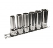 Набор головок торцевых 3/8 6-ти гранных 08-14мм средней глубины L=46мм 6 предметов JTC
