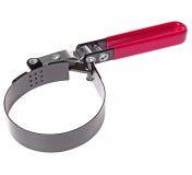 Съемник фильтров масляных 85-95мм стальная лента с поворачивающейся рукояткой JTC