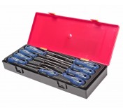 Набор отверток TORX TS8H-TS40H с отверстием 5-гранных 9 предметов в кейсе JTC