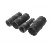 Набор головок для секретных болтов и гаек двухсторонних 17,19,21мм 4 предмета JTC