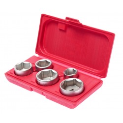 Набор съемников фильтра масляного чашка 5 предметов в кейсе JTC