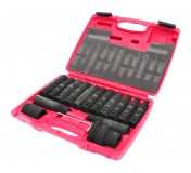 Набор бит 3/4 SPLINE Е18-24, TORX Т60-100, HEX Н17-24 ударных с держат. 3/4, 1 107мм 16 пр. JTC