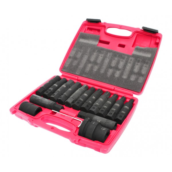 Набор бит 3/4 SPLINE Е18-24, TORX Т60-100, HEX Н17-24 ударных с держат. 3/4, 1 107мм 16 пр. JTC JTC-J616C