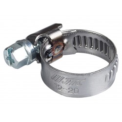 Хомут ленточный 012-020мм (9мм) червячный нержавеющая сталь JTC