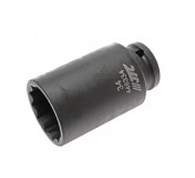 Головка торцевая 1/2 34мм 12-ти гранная ударная тонкостенная L=82мм JTC