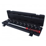 Ключ динамометрический 40-210Нм 14-18мм с насадками 13-30мм 11 предметов JTC JTC-6835K