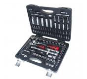 Набор головок торцевых и бит 1/4,1/2 6-гранных 110 предметов в кейсе JTC