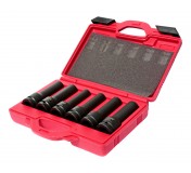 Набор головок торцевых 3/4 TORX (E18-E24) 12-ти гран. (17-19мм) ударных глубоких L=110мм 6 пр. JTC