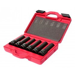 Набор головок торцевых 3/4 TORX (E18-E24) 12-ти гран. (17-19мм) ударных глубоких L=110мм 6 пр. JTC
