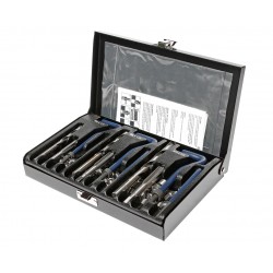 Набор инструментов и вставок для восстановления резьбы М6х1.0-М8х1.25-М10х1.25мм 87 предметов JTC