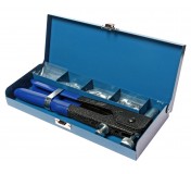 Заклепочник 270мм 3-6мм ручной резьбовой с комплектом заклепок в кейсе JTC