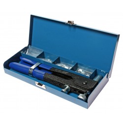 Заклепочник 270мм 3-6мм ручной резьбовой с комплектом заклепок в кейсе JTC