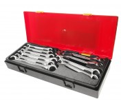 Набор ключей разрезных евро-типа 10 предметов в кейсе JTC