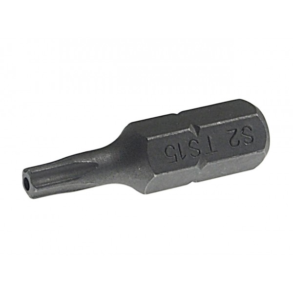 Бита TORX TS15Hх25мм 1/4 5-ти гранная с отверстием JTC JTC-1192515