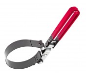 Съемник фильтров масляных 73-85мм стальная лента с поворачивающейся рукояткой JTC