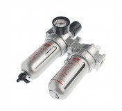 Блок подготовки воздуха (лубрикатор,осушитель) 1/2” пластик. переключ. 150PSI 3000л/мин. 125мл JTC