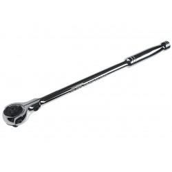 Ключ трещотка 1/4 72 зуба 257мм шарнирный металлическая рукоятка JTC