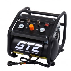 Компрессор пневматический 220В 0.55кВт 8атм. 60л/мин. ресивер-8л поршневой безмасляный GTE