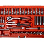 Набор головок торцевых 1/4 6-ти гранных 4-14мм и насадок 48 предметов в кейсе JTC JTC-H248R