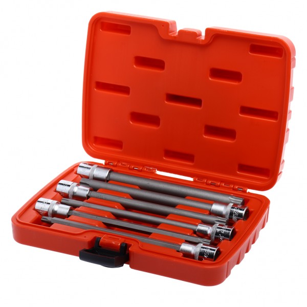 Набор головок торцевых и насадок 1/2 6-ти гранных TP40-TP70 удлиненные 6 предметов в кейсе JTC JTC-7259