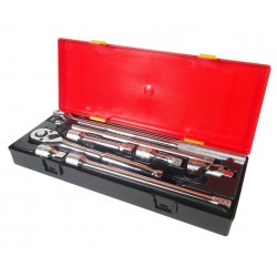 Набор инструментов 8 предметов слесарно-монтажный (ключ трещот. 1/2 36 зуб.,ворот.,удлинит.) JTC