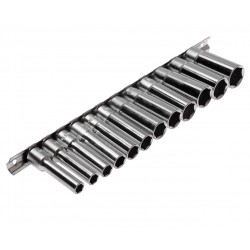 Набор головок торцевых 3/8 6-ти гранных 08-19мм глубоких L=63мм 12 предметов JTC