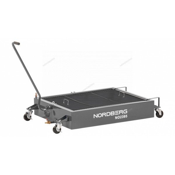 Емкость для сбора масла на колесах, 95 л, серая NORDBERG NO2395(G)