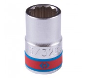 Головка торцевая стандартная двенадцатигранная 1/2, 19/32, дюймовая KING TONY 433019S