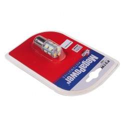 Автолампа P21/5W (BAY15d) 13 SMD 5050 WHITE блистер 260лм 6000K 12V MEGAPOWER /1/50