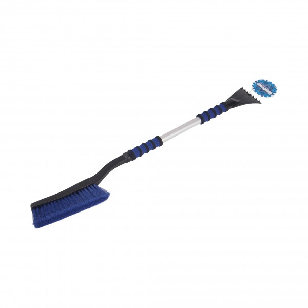 Щетка  для снега со скребком и мягкой ручкой 88см BLUE MEGAPOWER /1/36 M-71063BL