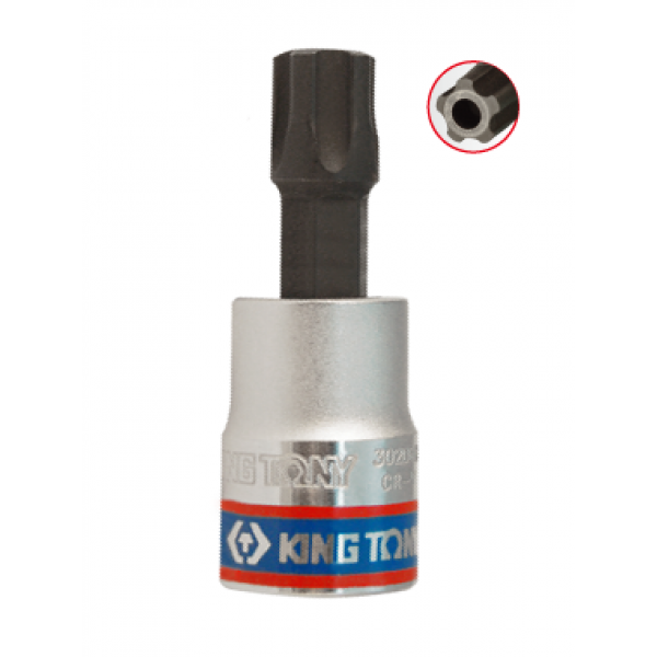 Насадка (бита) торцевая   TORX PLUS 5-ти лучевой 3/8” L=50мм IPR50 KING TONY 302D50