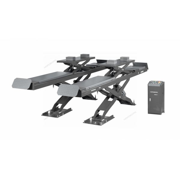 Подъемник ножничный для сход-развала 4,5 т, 380 В, 2 уровня, аварийное опускание, серый NORDBERG N635-4,5G_380_H